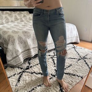 FRAME Distressed Le Garcon Jeans SZ 27